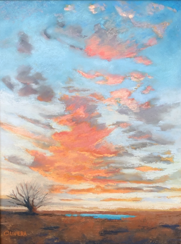 Sunset at the Tank by artist Mary Olivera